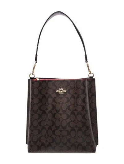 Pre-owned Coach Bucket Bag In Brown