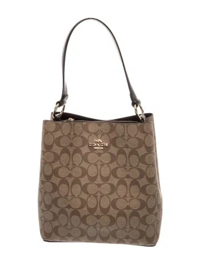 Pre-owned Coach Bucket Bag In Brown