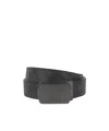 Coach Buckle Belt In Black