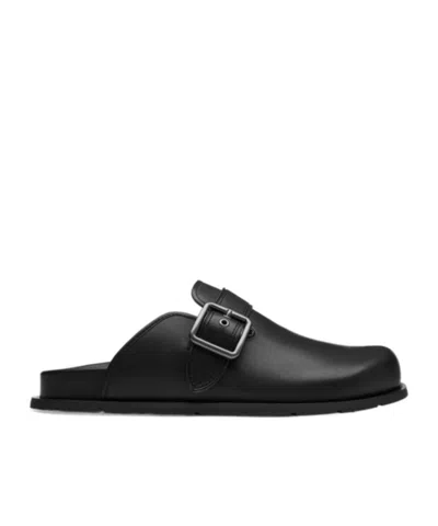 Coach Buckle Clog In Black