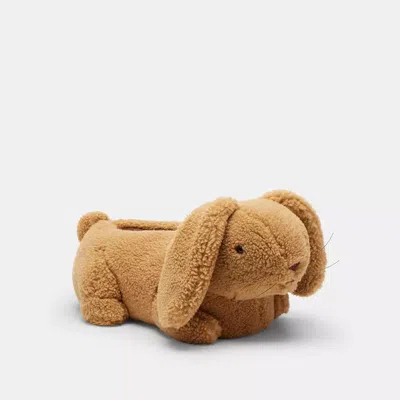 Coach Bunny Slipper In Brown