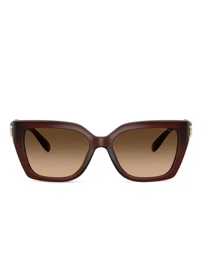 Coach Butterfly-frame Sunglasses In Brown