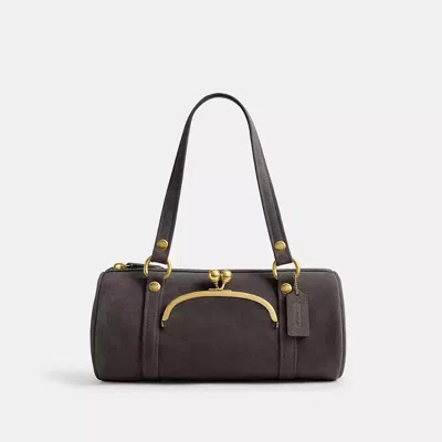 Coach Buy Now Kisslock Barrel Bag