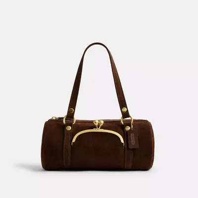 Coach Buy Now Kisslock Barrel Bag