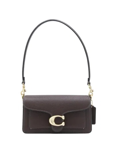 Coach Tabby 26 Logo Plaque Shoulder Bag In Brown