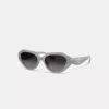 Coach C Hardware Geometric Sunglasses In Gray