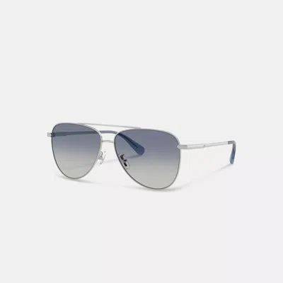 Coach C Hardware Metal Pilot Sunglasses