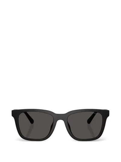Coach C Hardware 纹理方框太阳眼镜 In Black