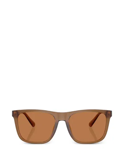 Coach C Hardware 纹理方框太阳眼镜 In Brown