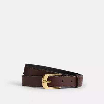 Coach C Harness Buckle Belt, 25mm In Brown