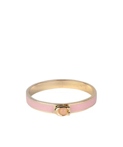 Coach C Hinged Bangle Bracelet In Yellow