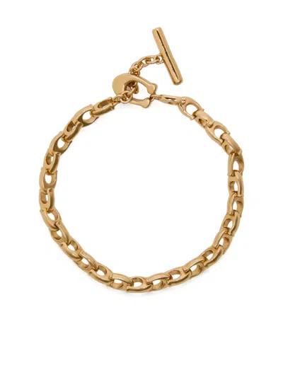 Coach C-link Chain Bracelet In Brown