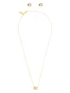 Coach C Pearl Necklace (set Of Two) In Gold