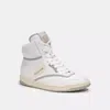 Coach C202 High Top Sneaker In White