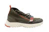 Coach C243 One Strap Runner Sneakers In Olive Leather In Green