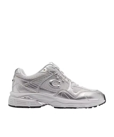 Coach C301 Logo Sneakers In Gray