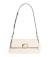 Coach Calf Leather Jet Shoulder Bag In White