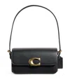 Coach Calf Leather Zoe Shoulder Bag In Black