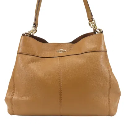 Pre-owned Coach Camel Leather Tote Bag ()