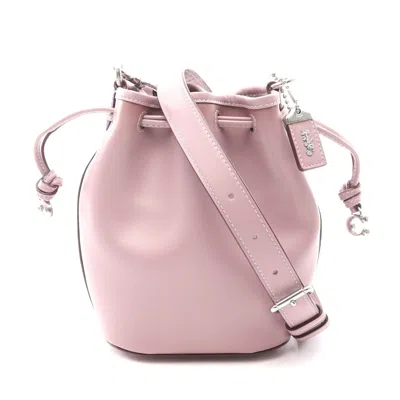 Coach Camila Leather Bucket Shoulder Bag In Pink
