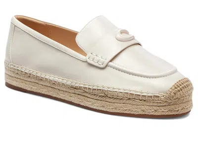 Coach Camilla Leather Espadrille In Gray