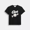 Coach Candy 90's Fit T-shirt In Organic Cotton In Black