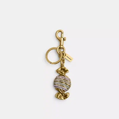 Coach Candy Bag Charm In Gold