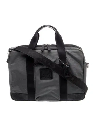 Pre-owned Coach Canvas Briefcase In Multi