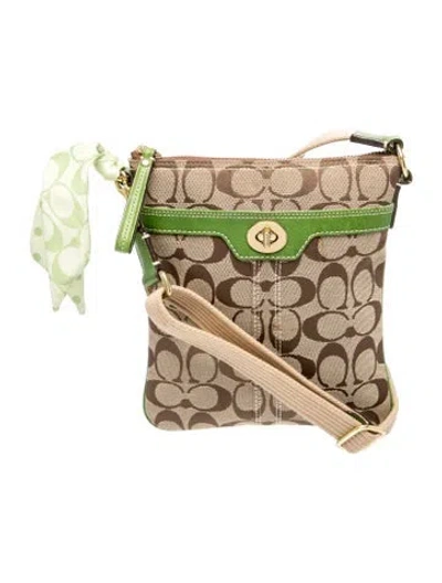 Pre-owned Coach Canvas Bucket Bag In Brown