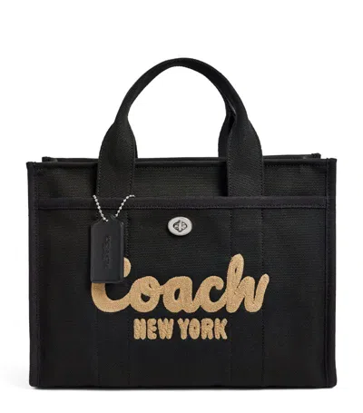 Coach Canvas Cargo Tote Bag In Black