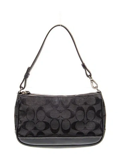 Pre-owned Coach Canvas Clutch In Blue