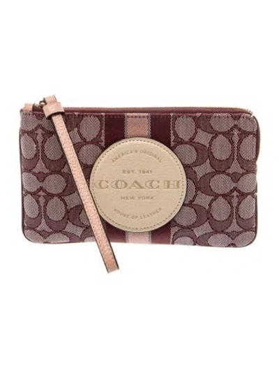 Pre-owned Coach Canvas Clutch In Multi