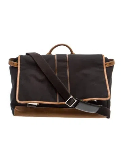 Pre-owned Coach Canvas Crossbody Bag In Black