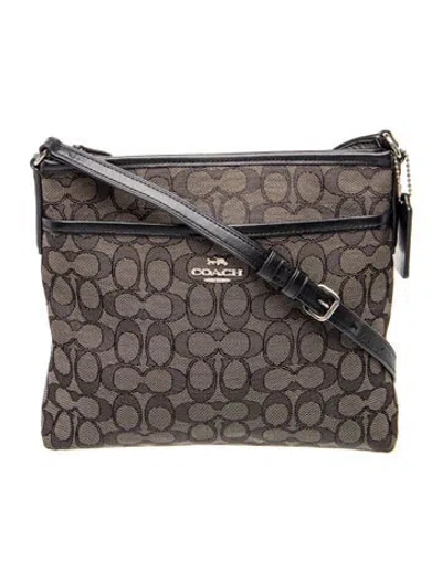 Pre-owned Coach Canvas Crossbody Bag In Blue