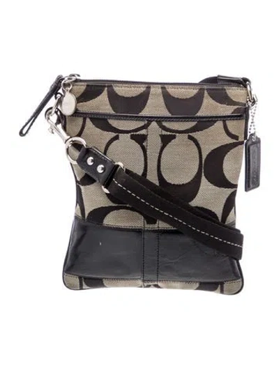 Pre-owned Coach Canvas Crossbody Bag In Brown