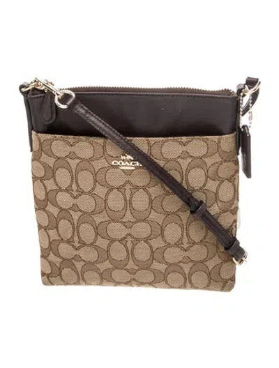 Pre-owned Coach Canvas Crossbody Bag In Brown
