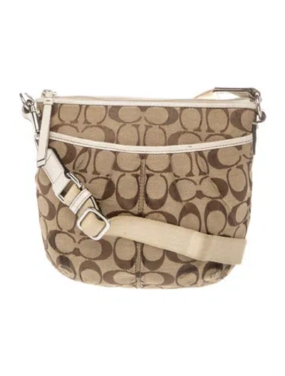 Pre-owned Coach Canvas Crossbody Bag In Brown