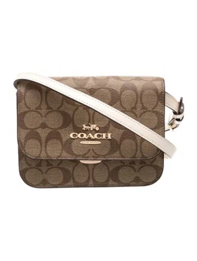 Pre-owned Coach Canvas Crossbody Bag In Brown