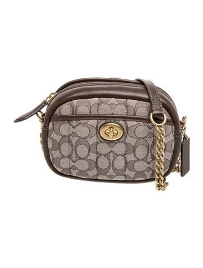Pre-owned Coach Canvas Crossbody Bag In Brown