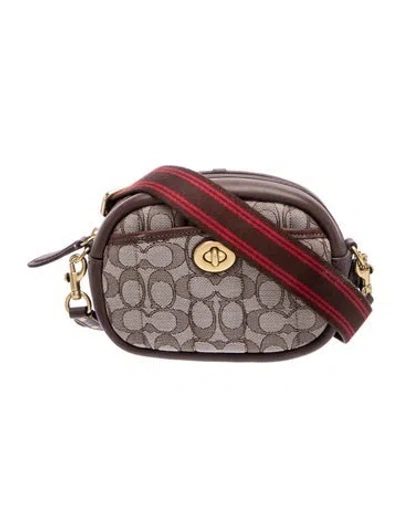 Pre-owned Coach Canvas Crossbody Bag In Multi