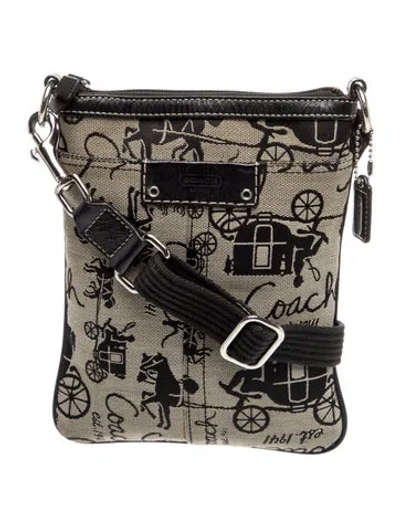 Pre-owned Coach Canvas Crossbody Bag In Multi
