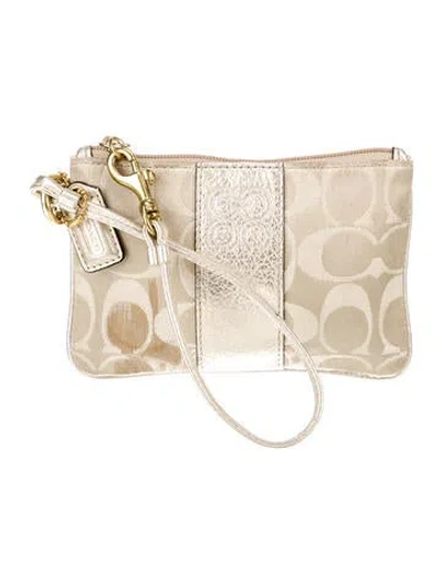 Pre-owned Coach Canvas Crossbody Bag In Neutral