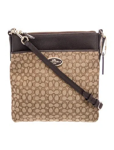 Pre-owned Coach Canvas Crossbody Bag In Neutral