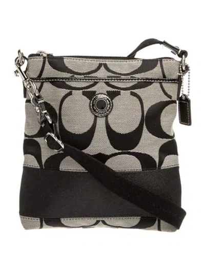 Pre-owned Coach Canvas Crossbody Bag In Neutral