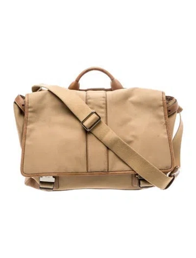 Pre-owned Coach Canvas Crossbody Bag In Neutral