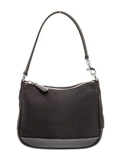 Pre-owned Coach Canvas Hobo In Gray