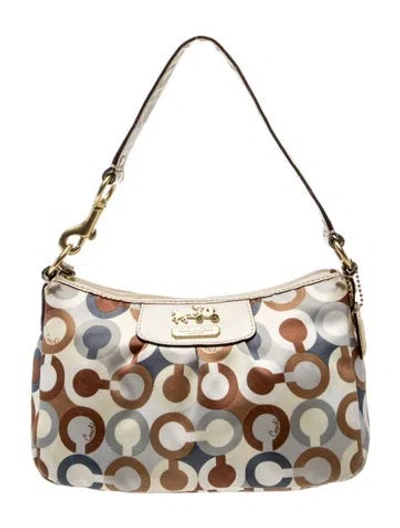 Pre-owned Coach Canvas Hobo In Purple