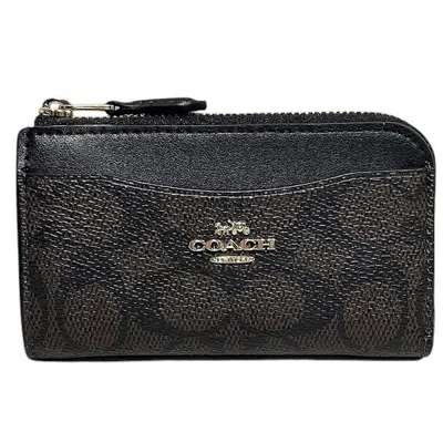 Pre-owned Coach Canvas Leather Card Case ()