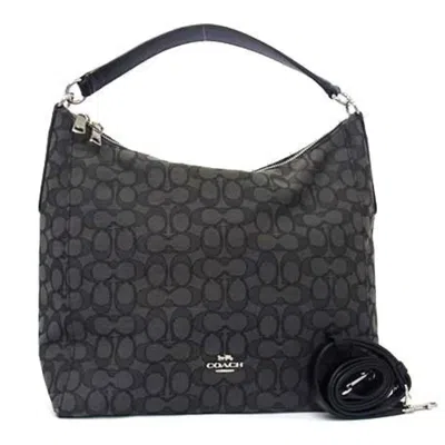 Pre-owned Coach Canvas Leather Handbag Shoulder Bag Tote Bag () In Multi