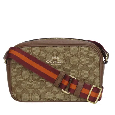 Pre-owned Coach Canvas Leather Pochette Shoulder Bag () In Multi